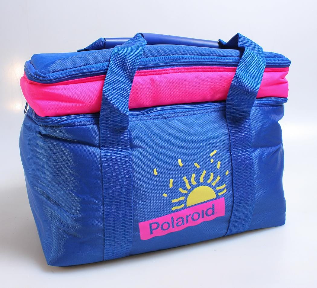 Polaroid Cooler, Vintage Pink / Blue