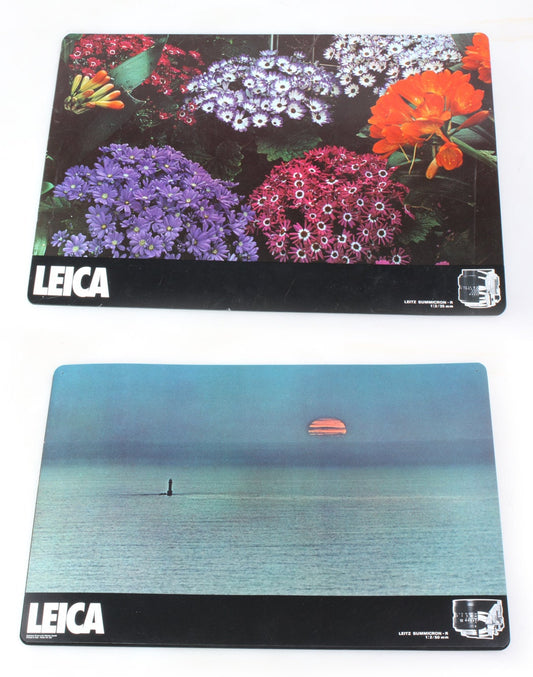 Leica Dual Sided Hanging Lens Advertising Signs Set of 4
