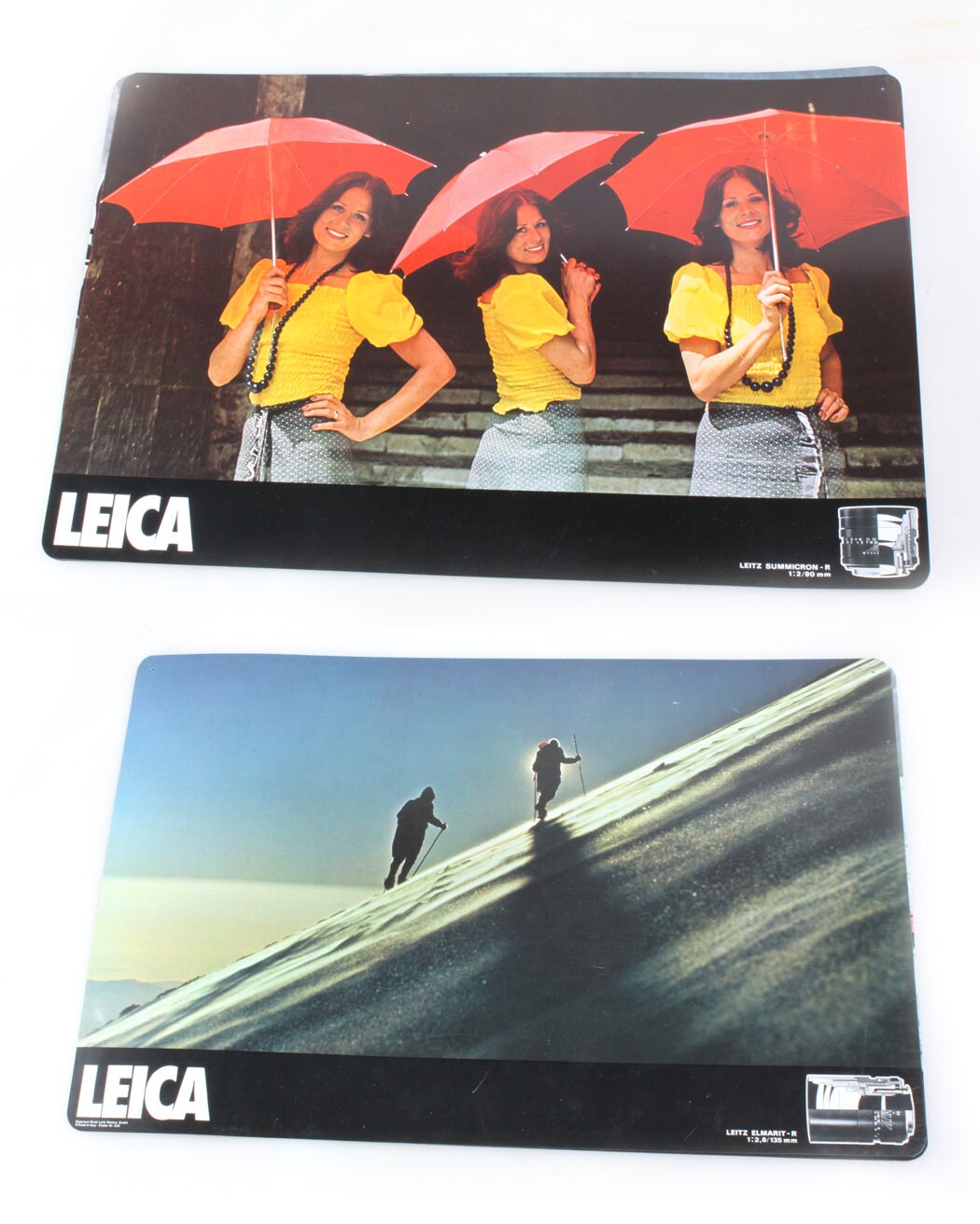 Leica Dual Sided Hanging Lens Advertising Signs Set of 4