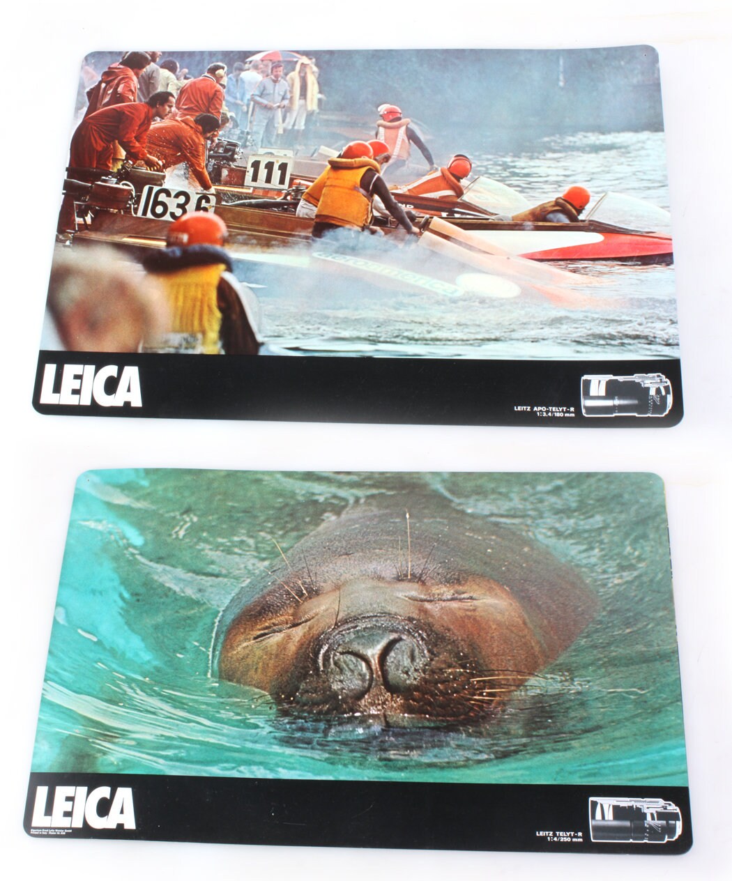 Leica Dual Sided Hanging Lens Advertising Signs Set of 4