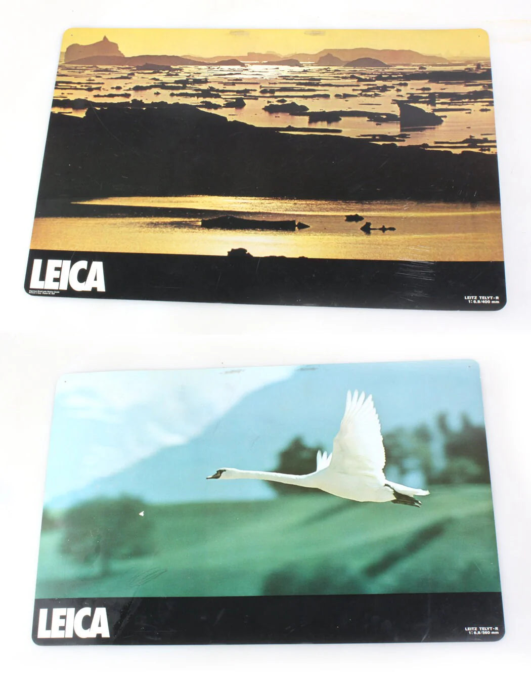 Leica Dual Sided Hanging Lens Advertising Signs Set of 4
