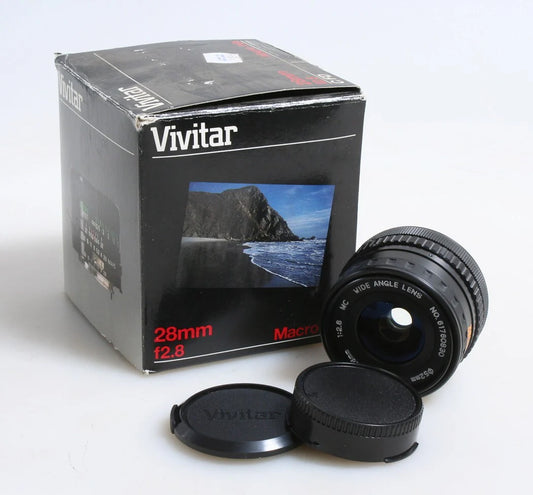 28MM F 2.8 WIDE ANGLE 1:6X FOR CANON FD IN BOX GREAT FOR MICRO 4/3 CAMERA