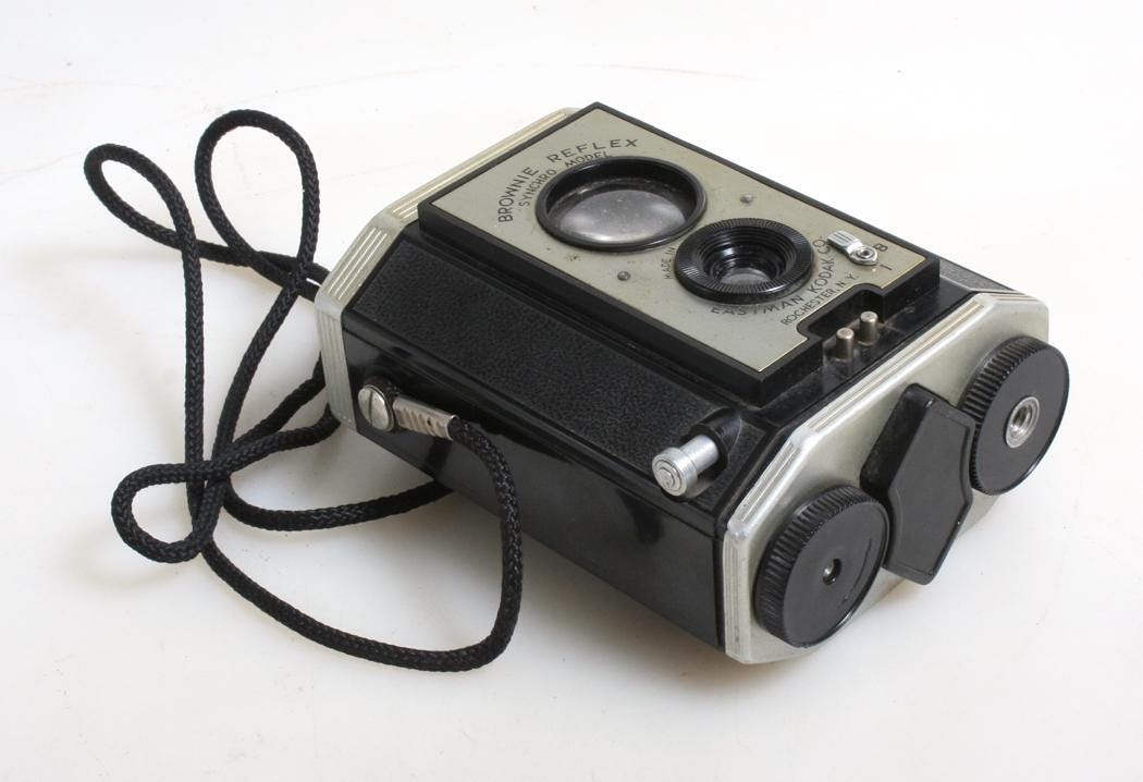 Kodak Art-Deco TLR Camera with Original Strap