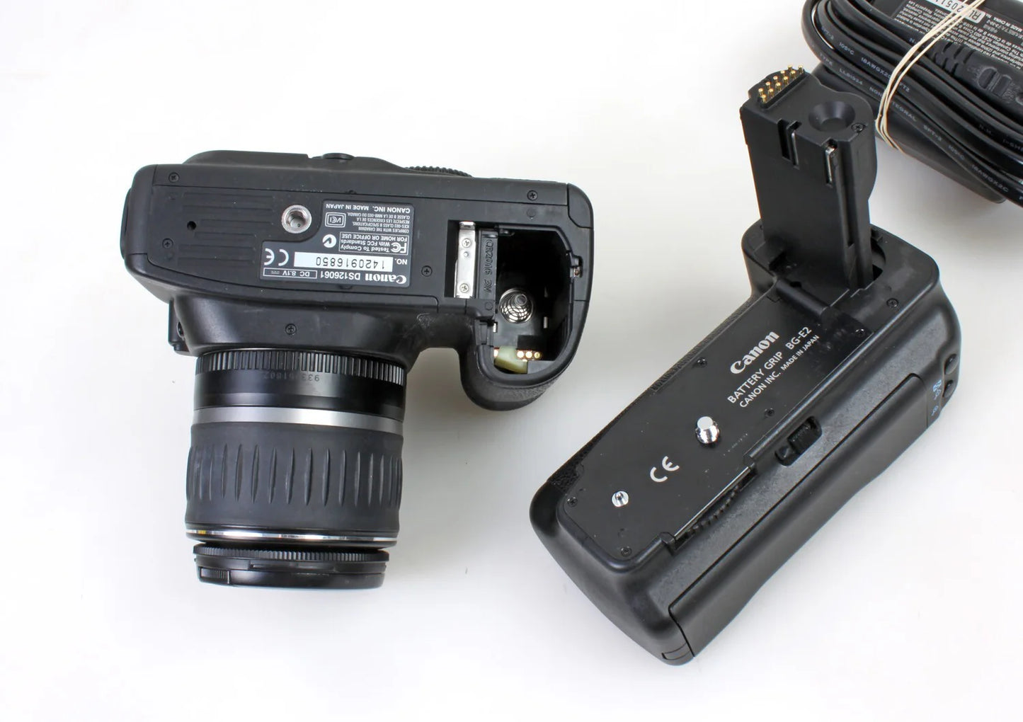 Canon 20D w/ BG-E2 Canon Battery Grip & 18-55mm Lens Digital Camera