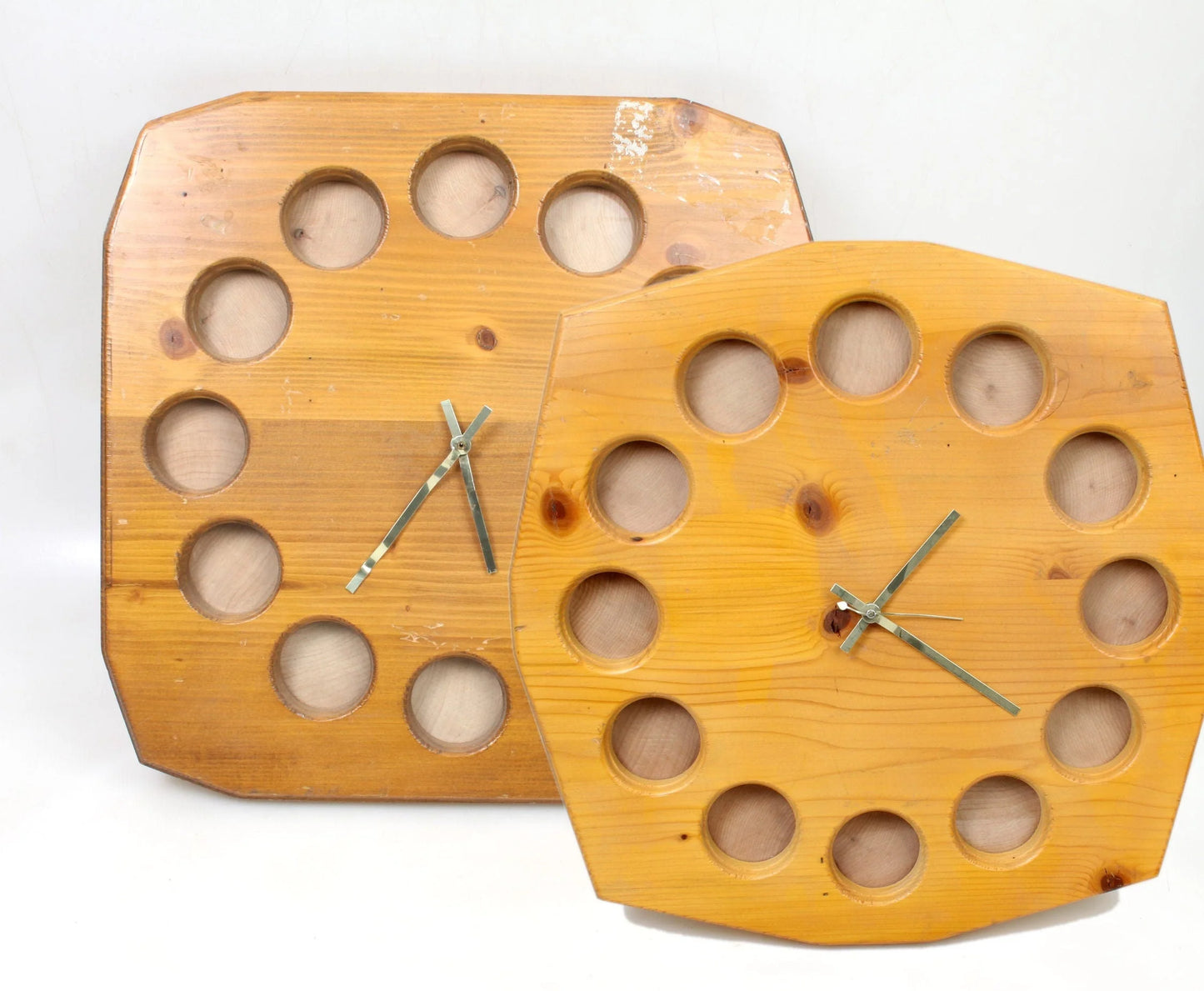 Personalized Wooden Photo Clocks, Set of 2//DIY