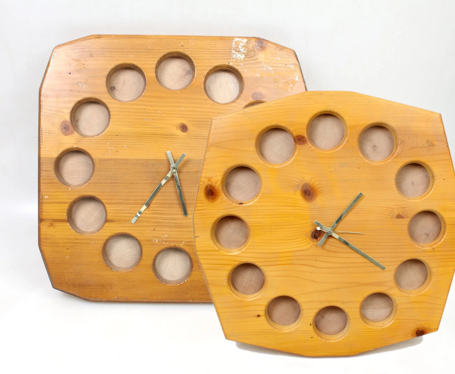 Personalized Wooden Photo Clocks, Set of 2//DIY