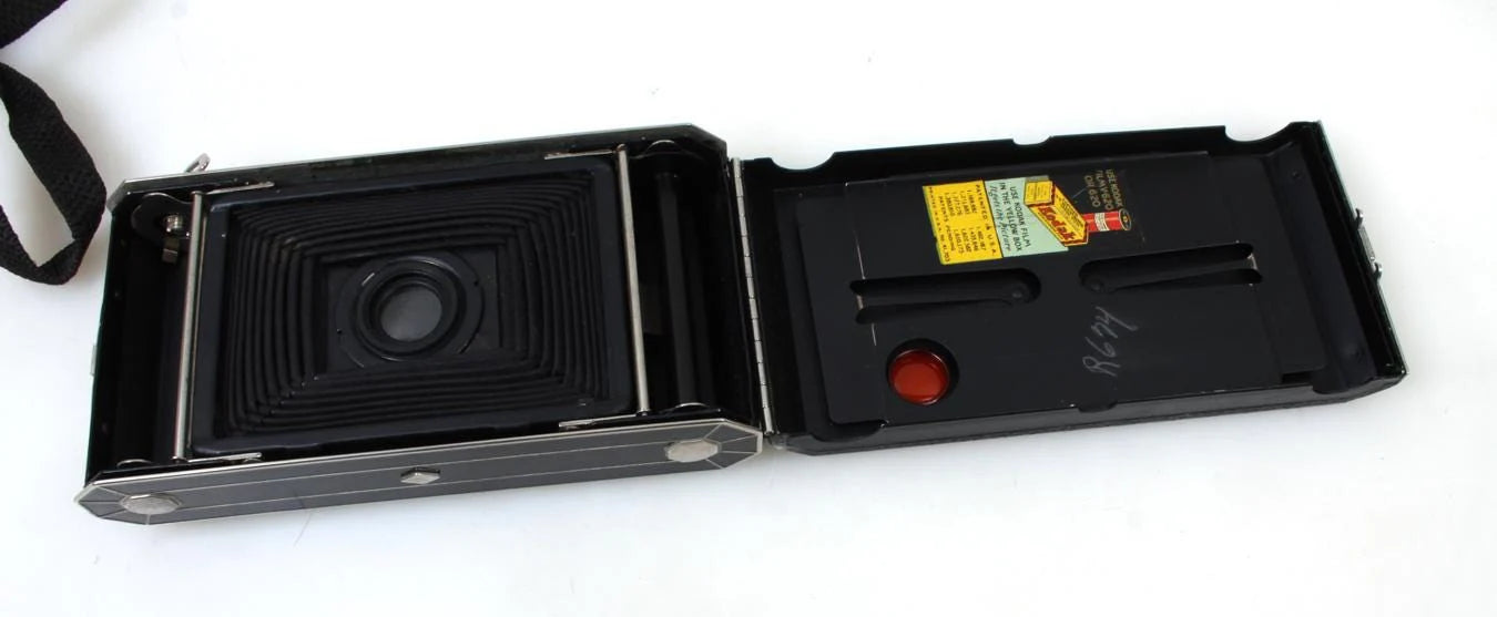 Art Deco Folding Camera in Original Case