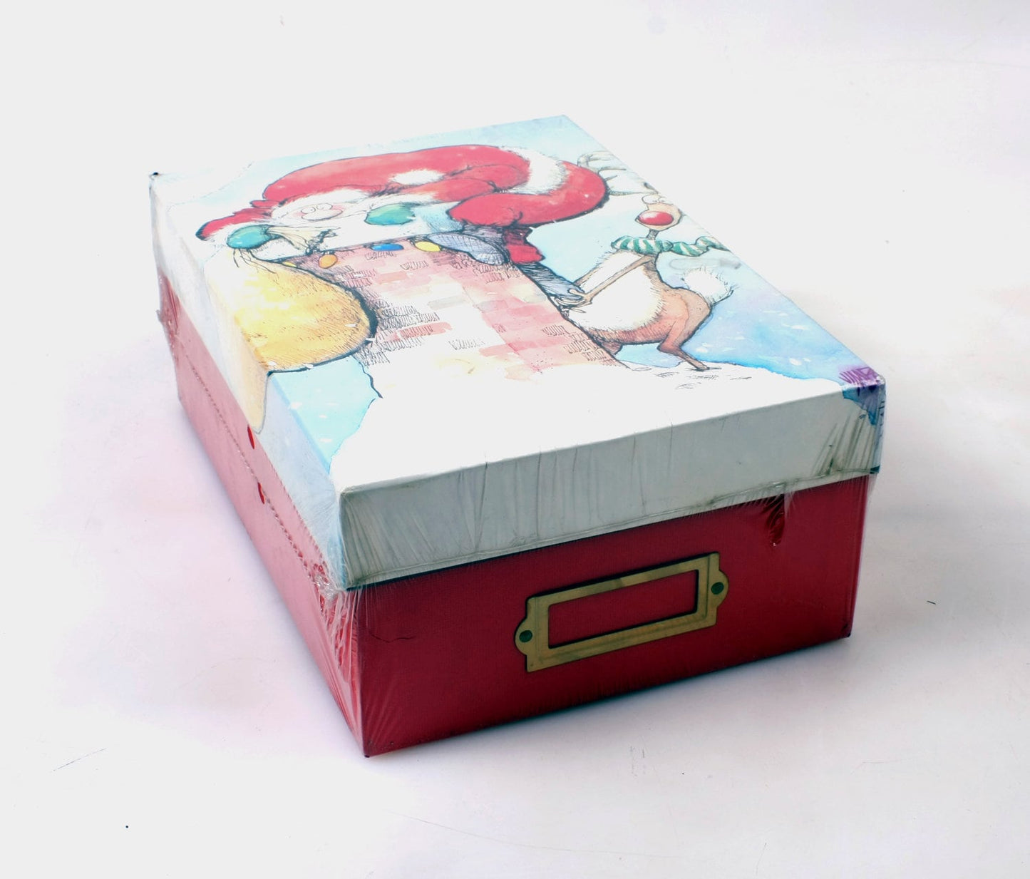 Santa in Chimney Storage Box, 4x6 Photos & VHS Tapes