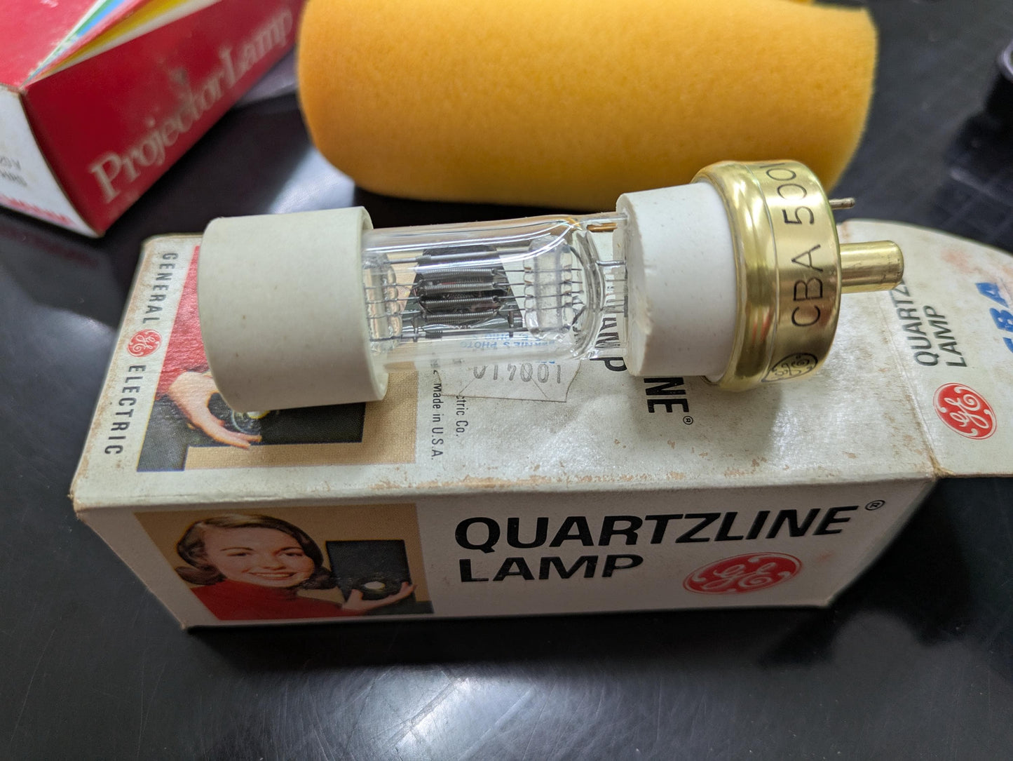 Kodak slide projector bulb  CBA, 4 prong