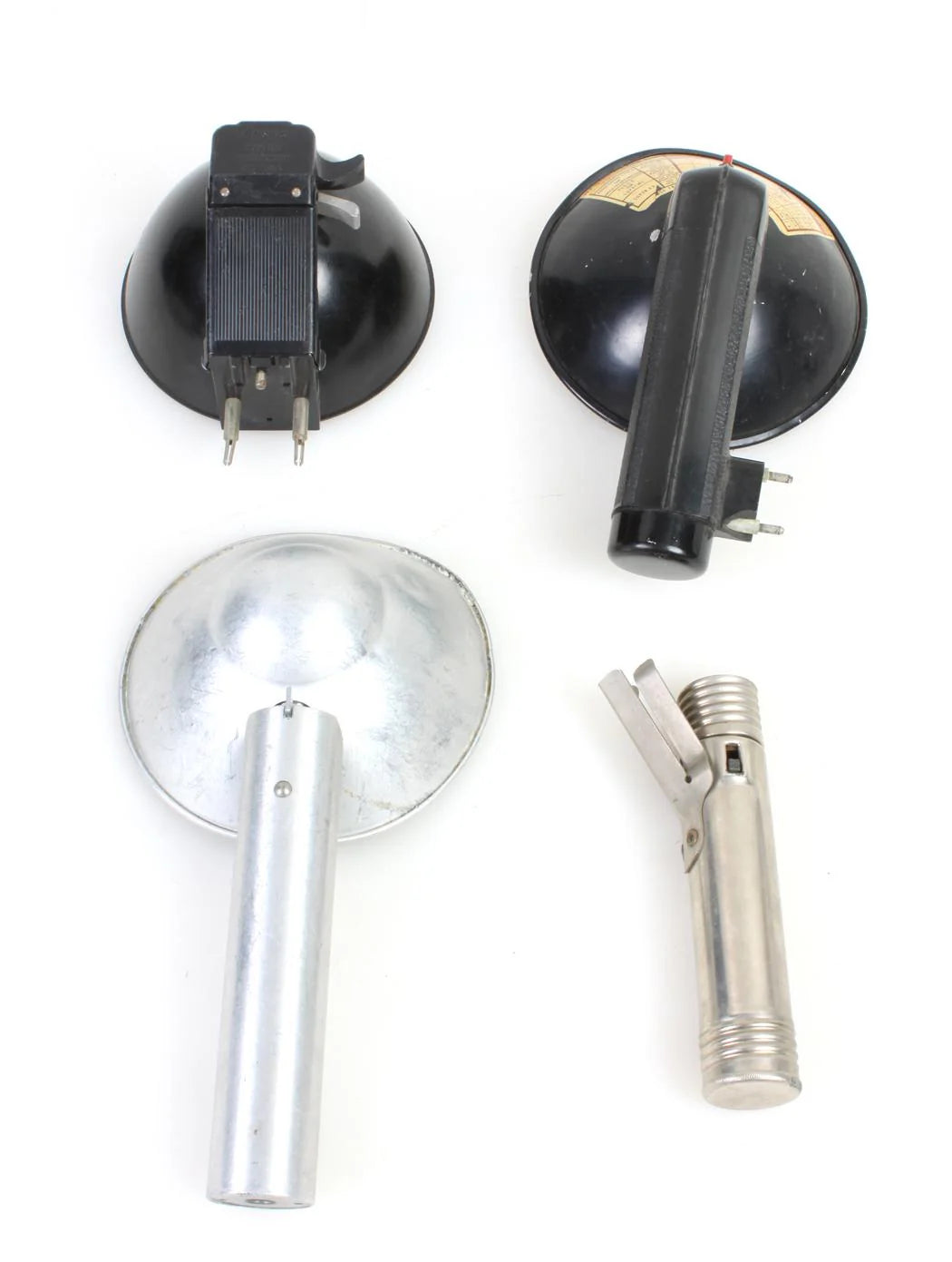 Art Deco Flash Guns and Handles Lot of 4
