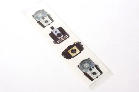 Vintage Film Camera Stickers, Set Of 6