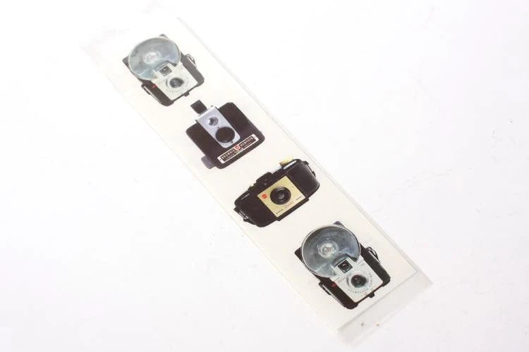 Vintage Film Camera Stickers, Set Of 6