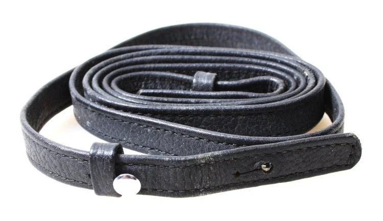 Classic 1990s Nikon Thin Black Leather Neck Strap