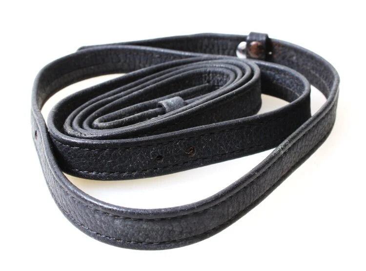 Classic 1990s Nikon Thin Black Leather Neck Strap