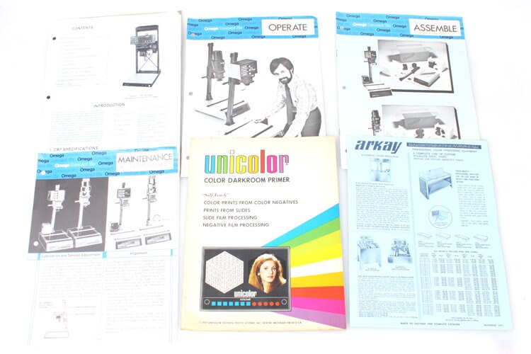 Darkroom Equipment Literature Lot