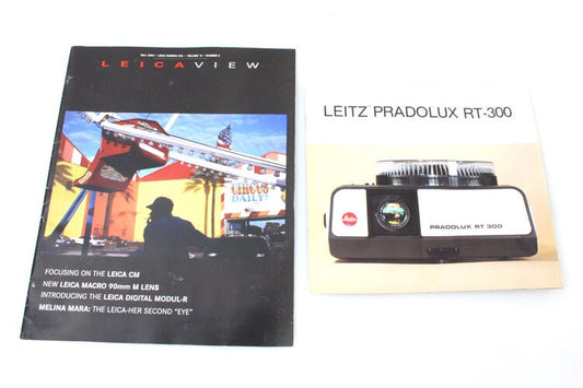 Leica View Magazine Fall 2003 & Pradolux RT 300 Brochure