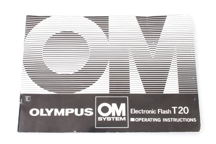 Operating Instructions Booklet for Olympus Electronic Flash T20