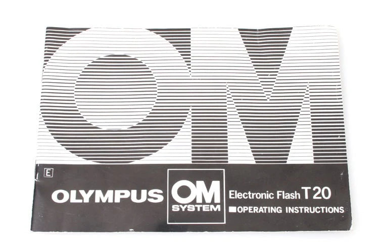 Operating Instructions Booklet for Olympus Electronic Flash T20