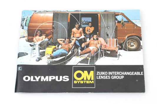 Vintage Original Booklet for Olympus OM System Zuiko Interchangeable Lens Group