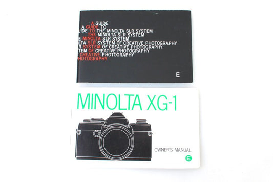 XG-1 Original Owner's Manual + Guide Set of 2