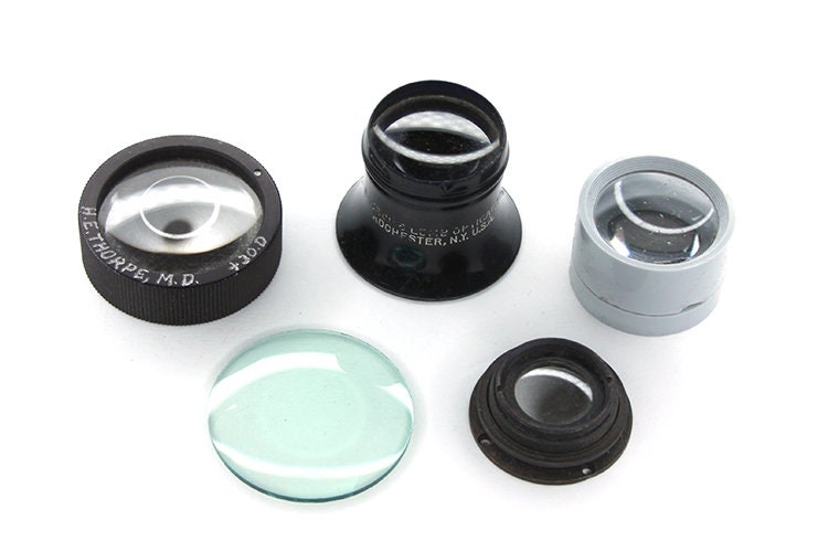 Magnifiers Vintage - 5 Different Sizes