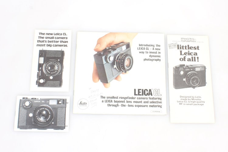 Leica CL Brochures Lot of 4