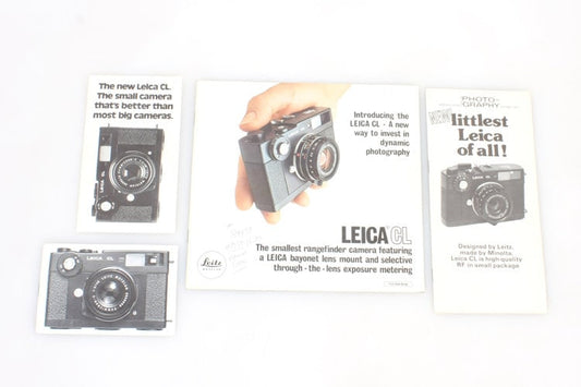 Leica CL Brochures Lot of 4