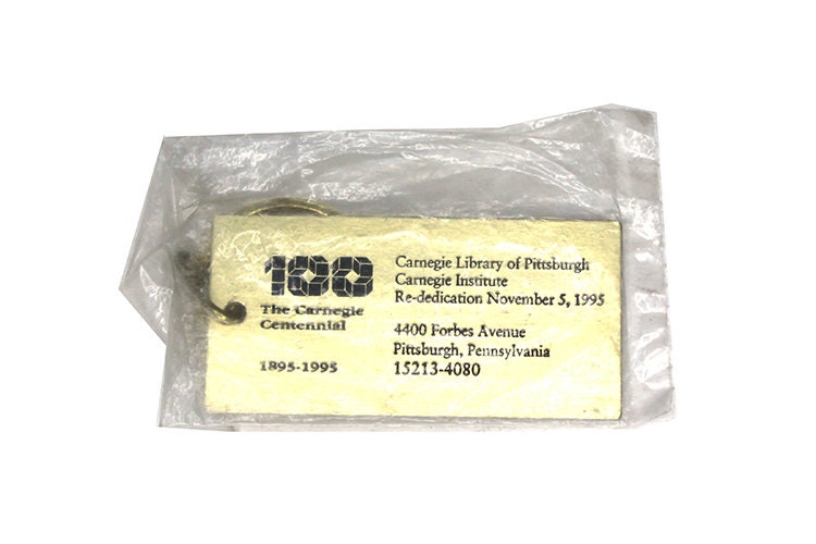 Carnegie Library of Pittsburgh 100 Year Anniversary Keychain