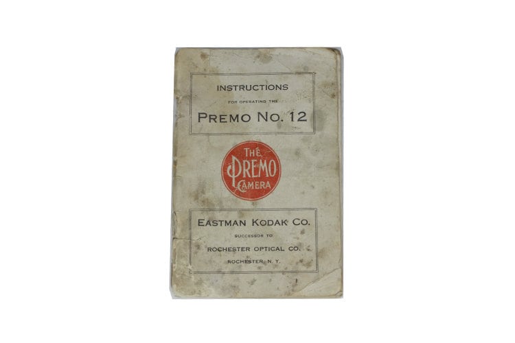 Premo No. 12 Kodak Instruction Book Photographica Successor to Rochester Optical