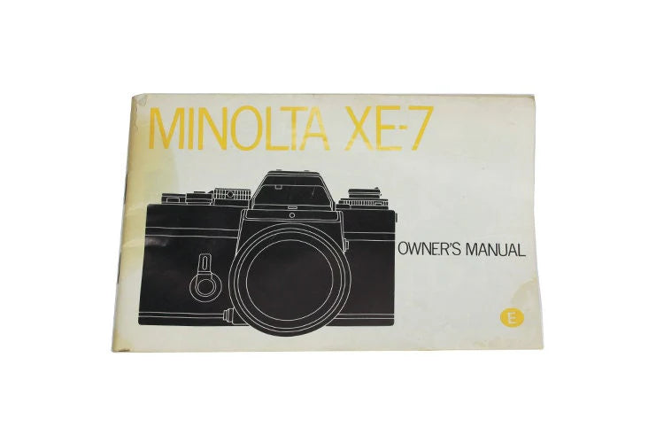 XE-7 Minolta Owners Manual Instruction Catalog Original