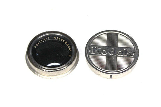 Art Deco Kodak Tin w Retina Portrait Attachment C