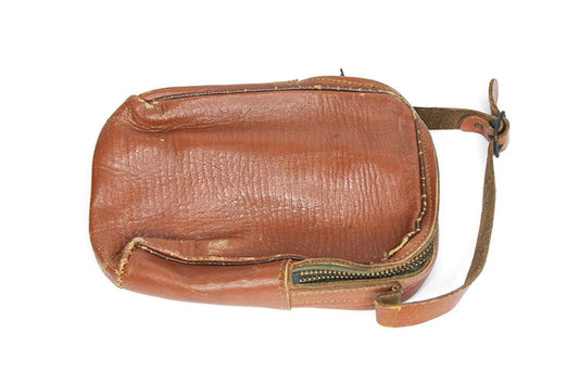 Camera Case Brown Leather 1940s