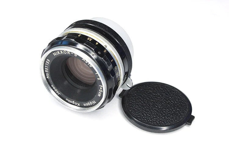 5CM F2 Nikon Nikkor-S NON AI Lens Nippon Kogaku w Caps
