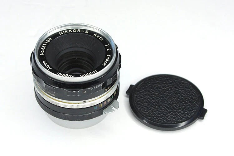5CM F2 Nikon Nikkor-S NON AI Lens Nippon Kogaku w Caps