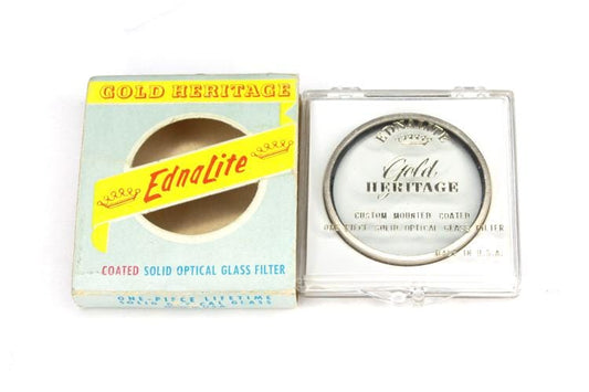 Vintage Optical Glass Filter Ednalite Gold Heritage Portrait +1 Series 6