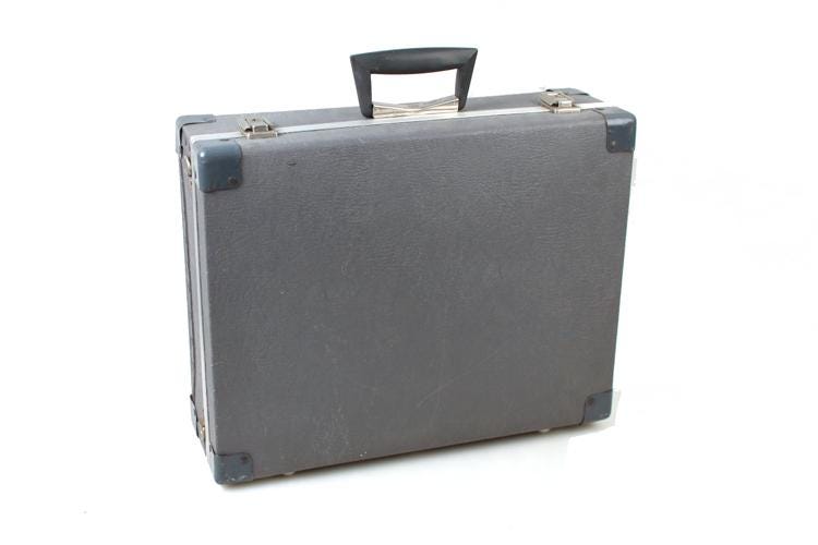 Camera Case Gray Hard Sided 1970s