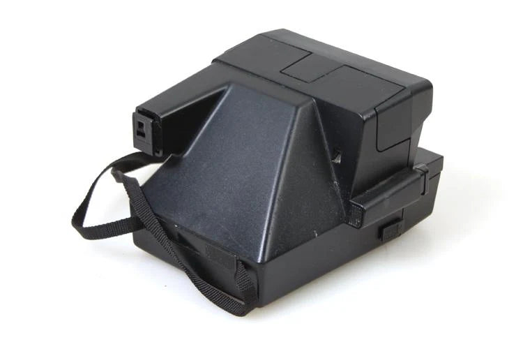 Vintage One Step Polaroid 600 Film Instant Camera & Strap Rainbow Black