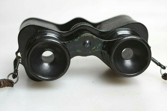 Antique Sportiere Paris Binoculars with Case