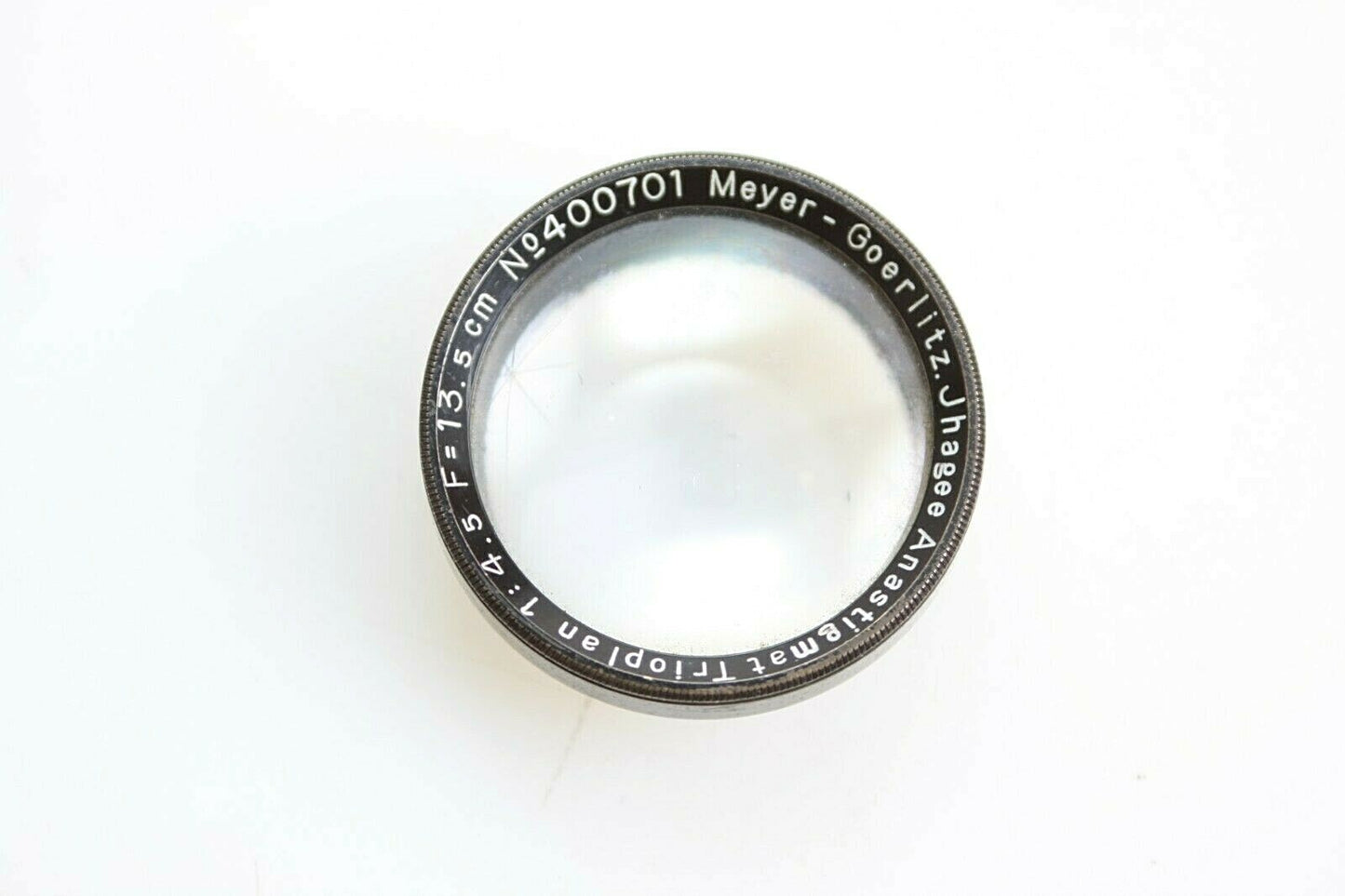 Meyer-Optik Anastigmat Trioplan 1:4.5 F/13.5 Front Element