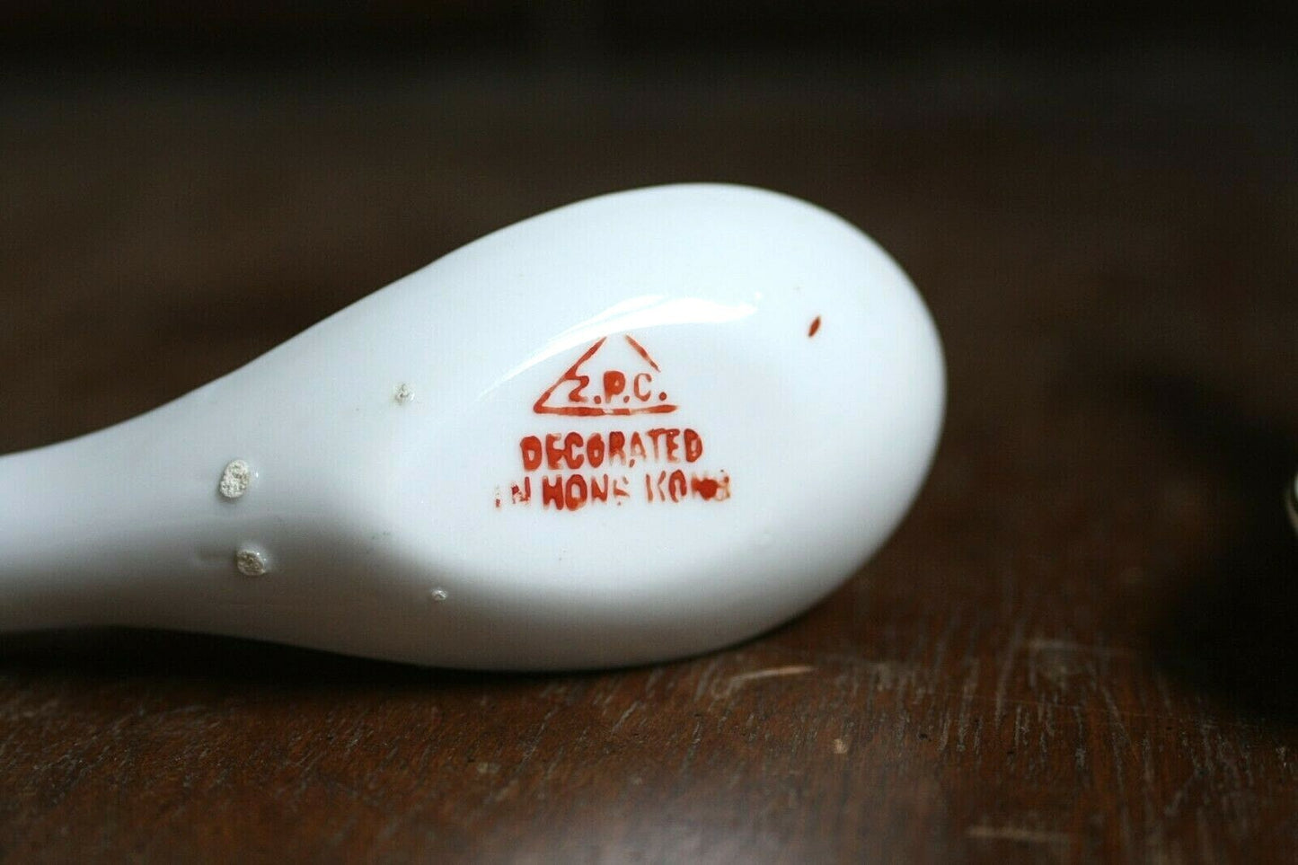 Set of 3 Porcelain Soup Spoons