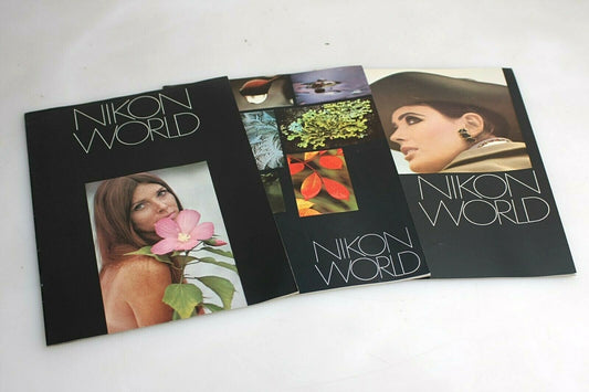 Vintage Nikon World Mag - Set of 3