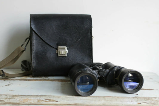 Leather Bound Russian Vintage 7X50 Binoculars with Case
