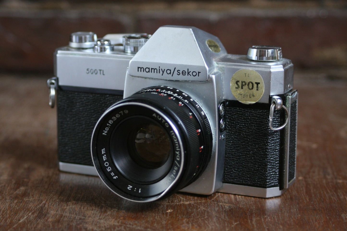 Mamiya Sekor 500TL SLR Camera & f/2 50mm Lens FOR PARTS