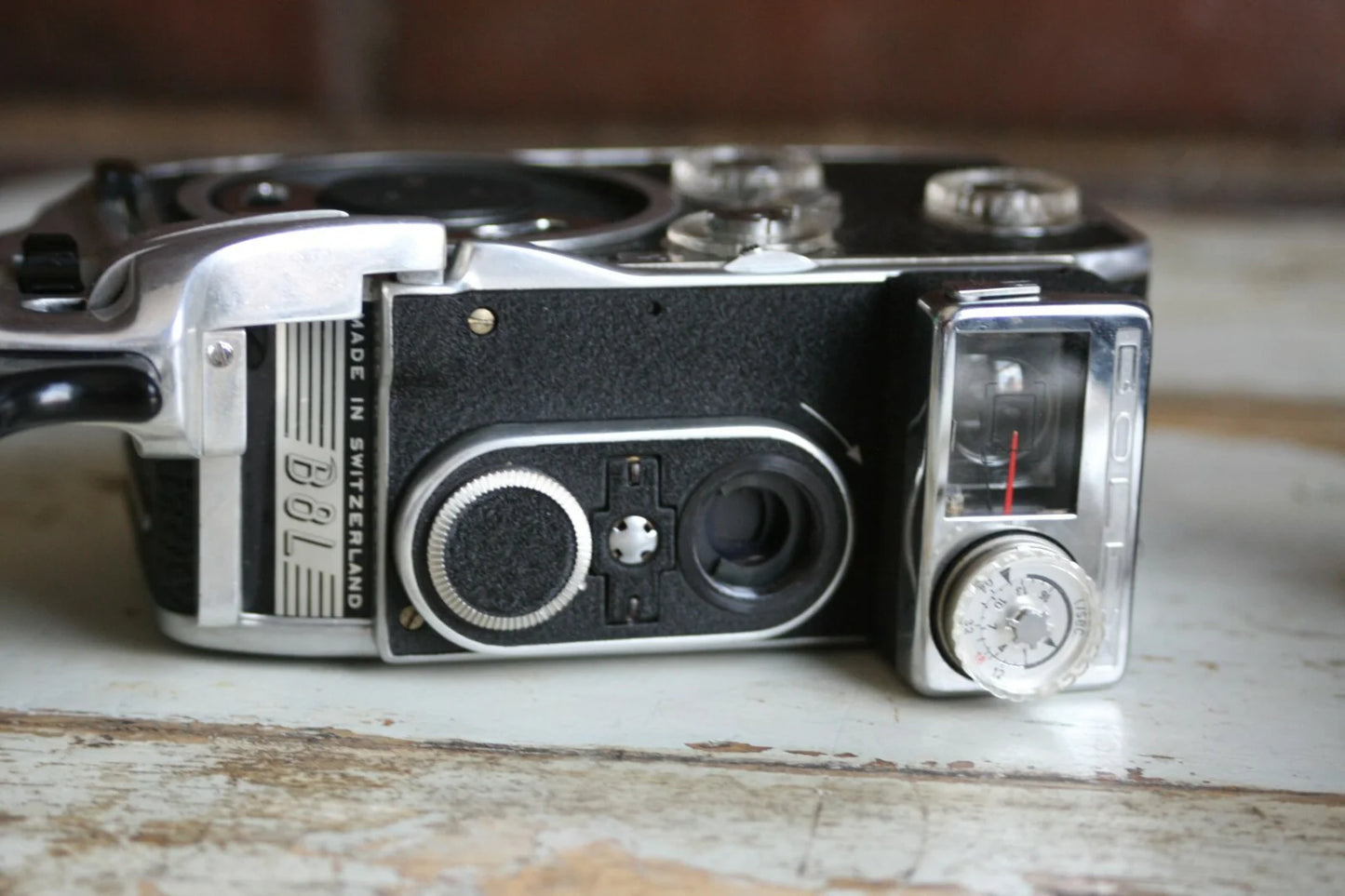 Paillard Bolex B-8L 8mm Movie Camera w/ Cine Lens & Pistol Grip