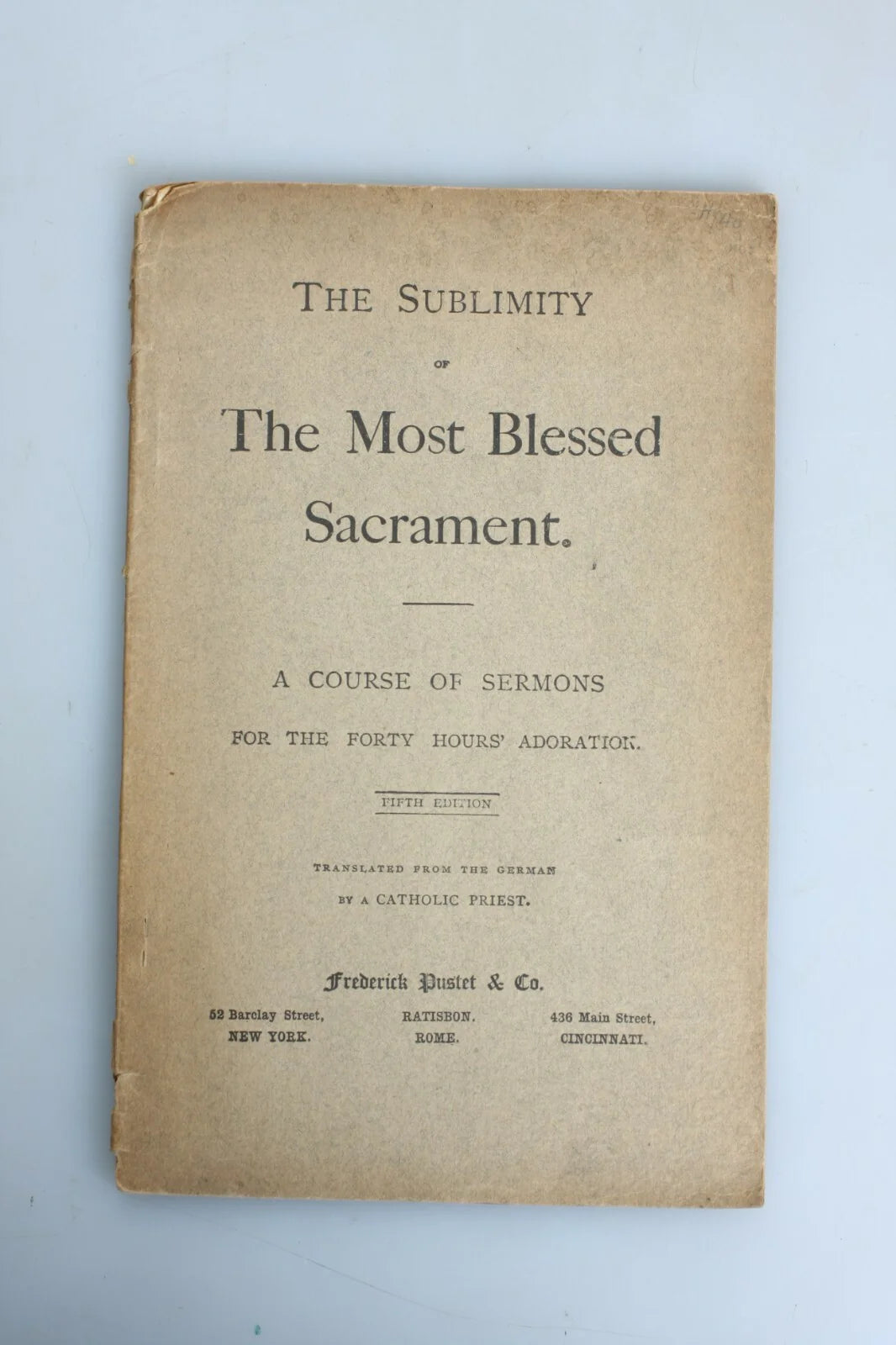 Vintage Religious Books Set of 5 - 19th-20th Century