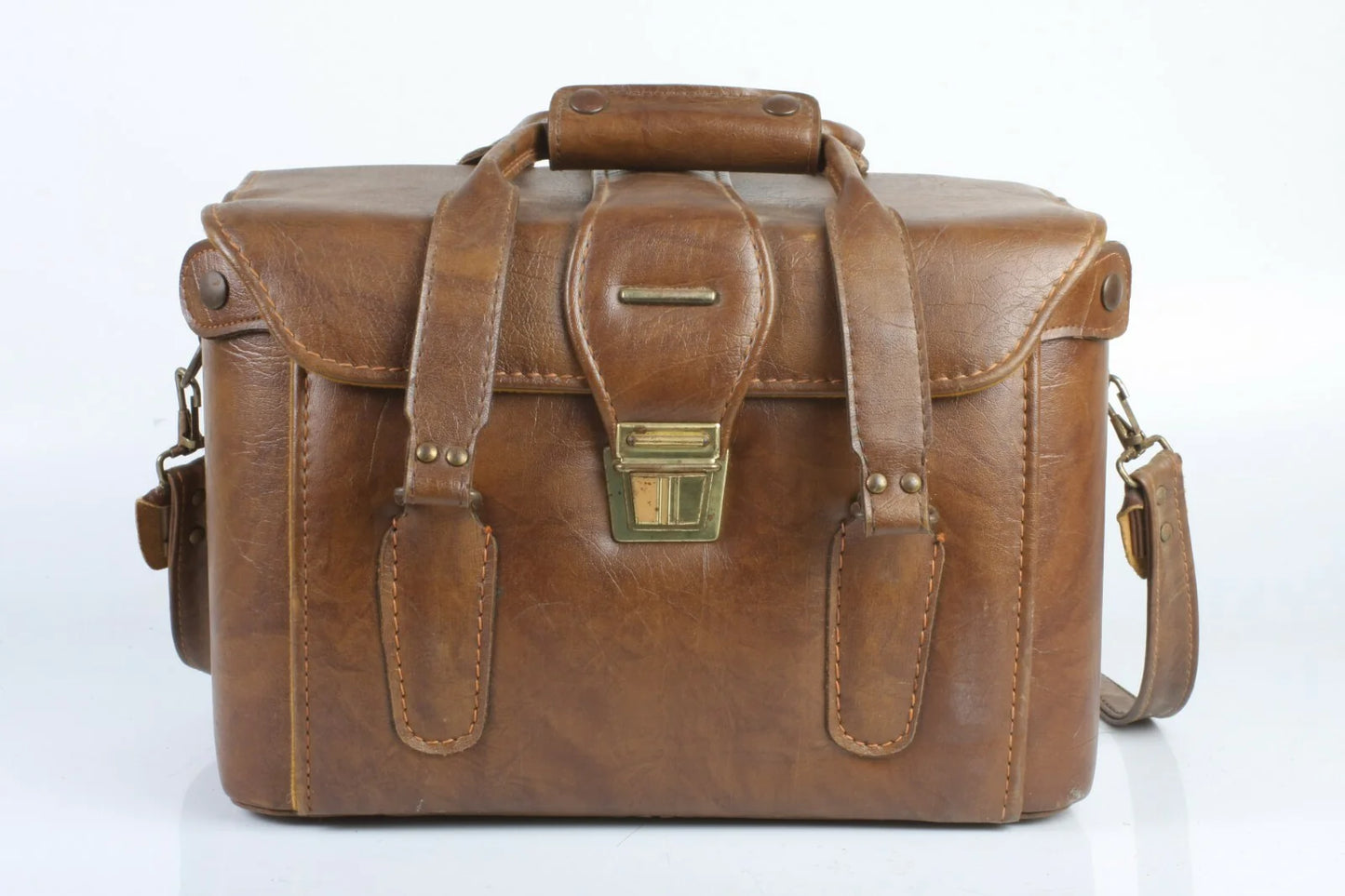 Leather Vintage Camera Bag with Camera Case