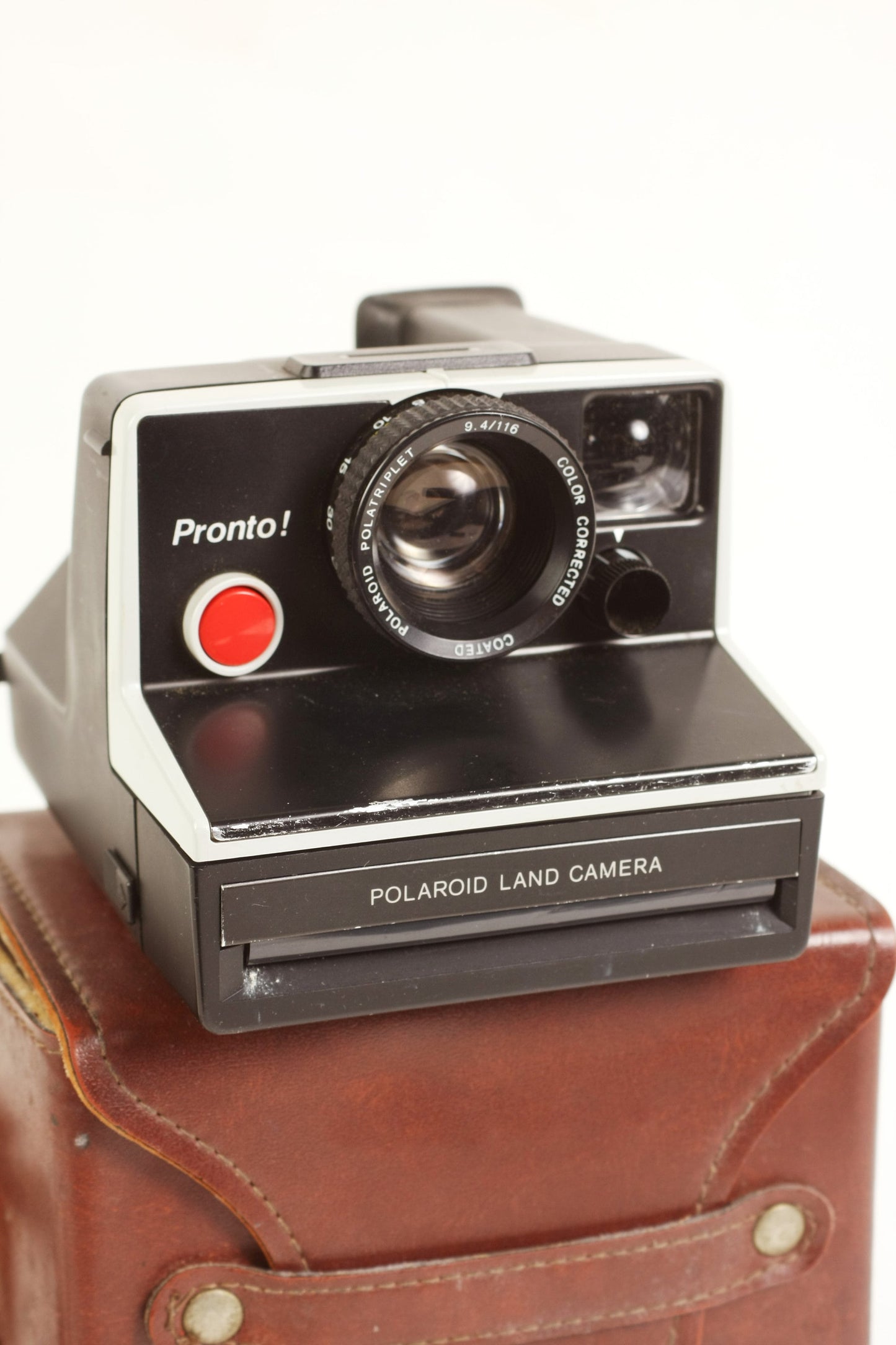 Polaroid Pronto Instant Camera with Leather Case