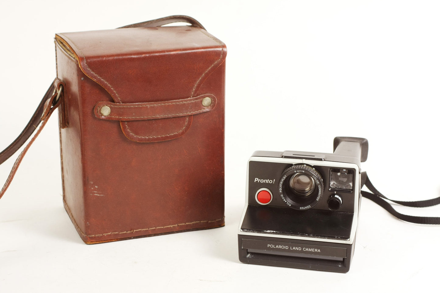 Polaroid Pronto Instant Camera with Leather Case