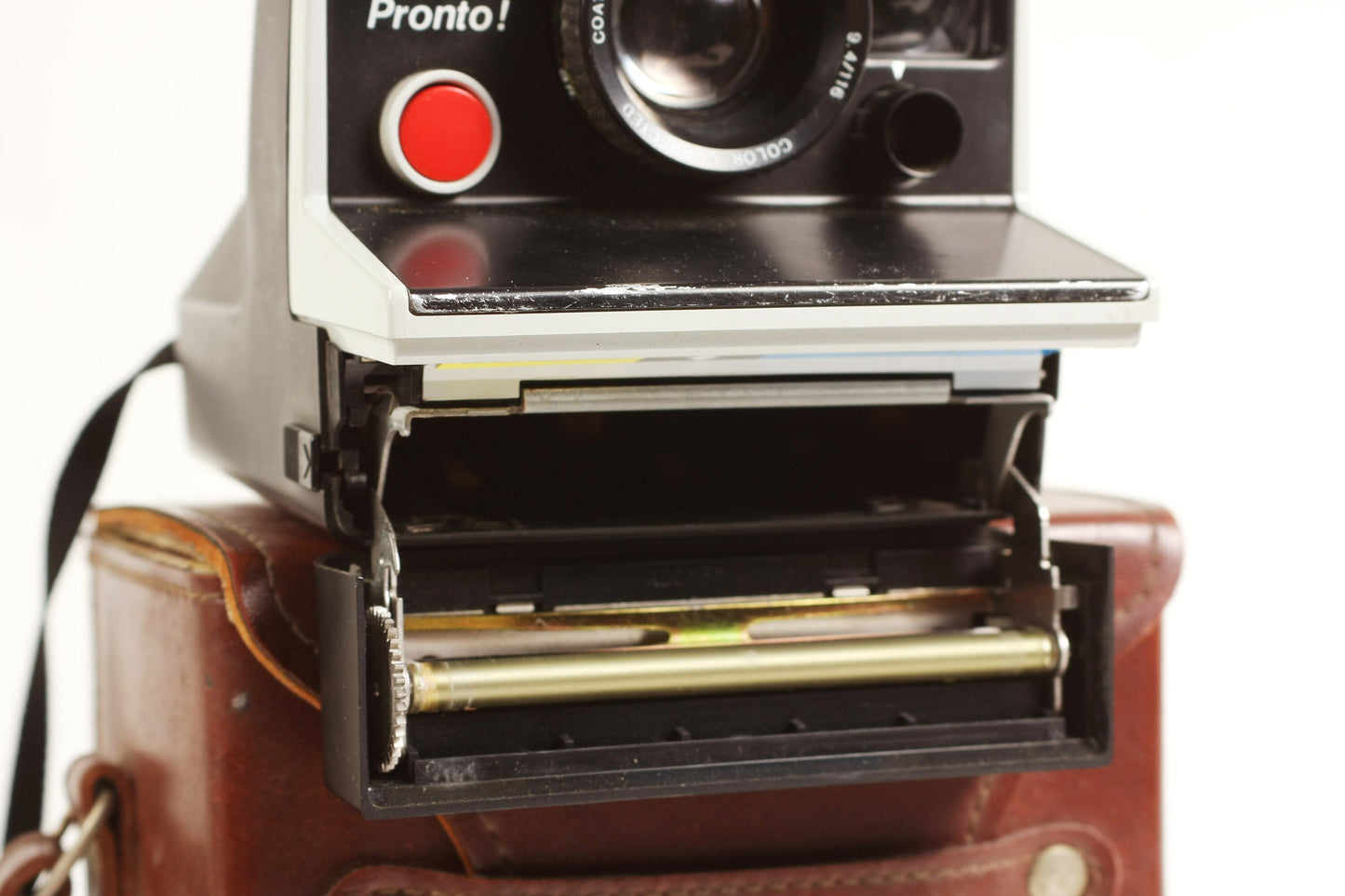 Polaroid Pronto Instant Camera with Leather Case