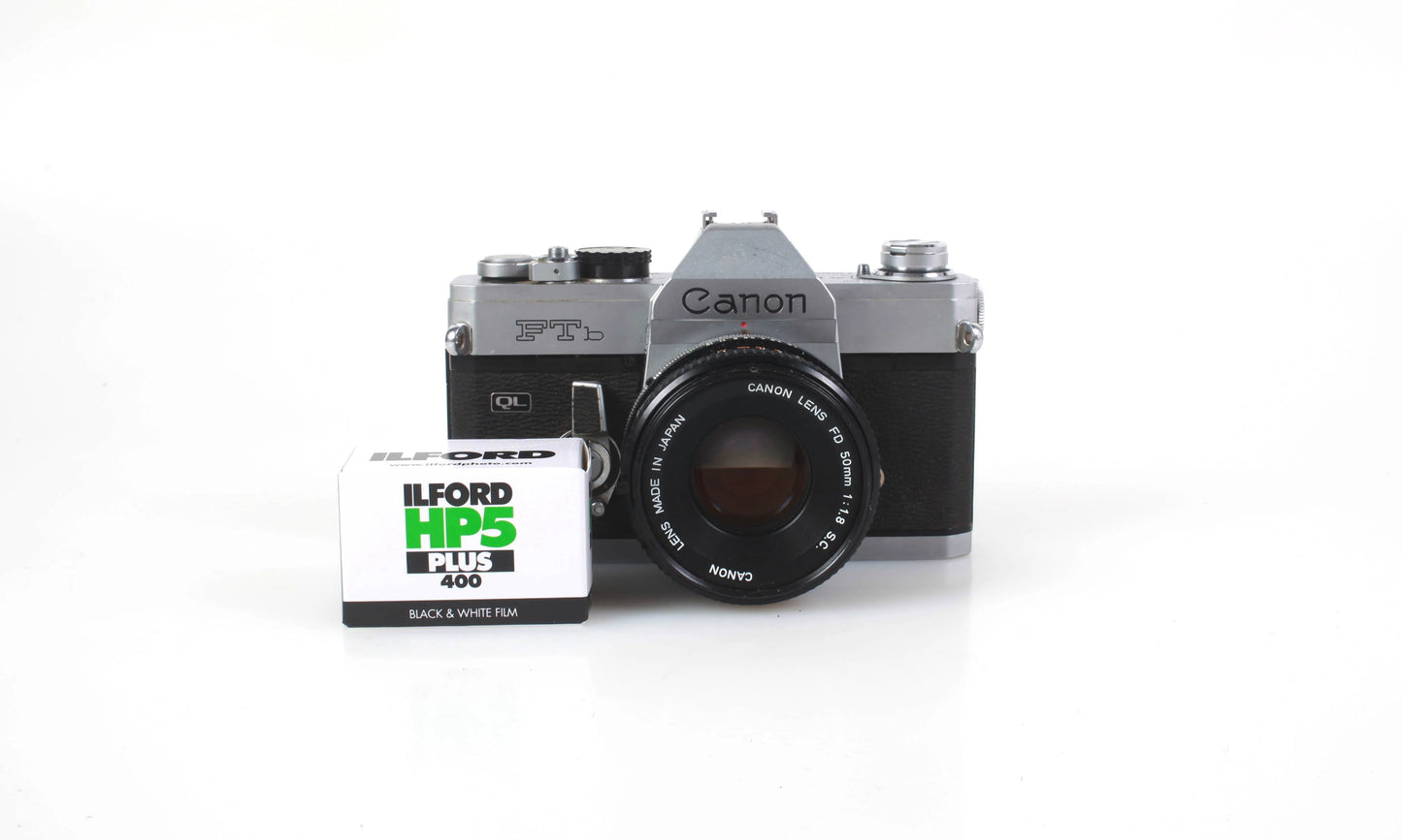 Canon FTb 35mm Film Camera Student Bundle with 50mm Lens
